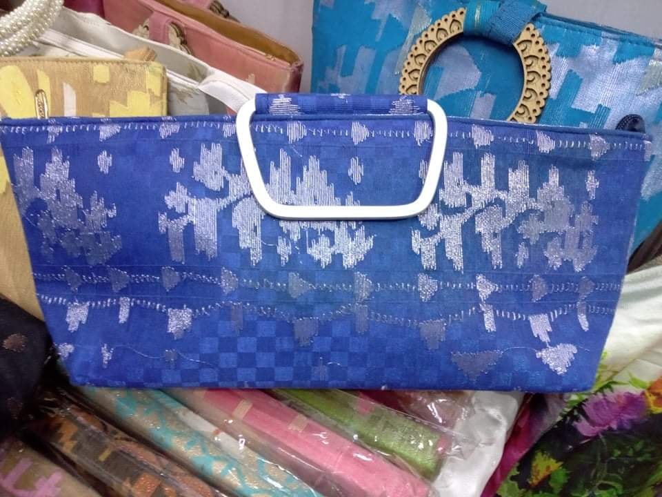 Jamdani Purse (Blue)